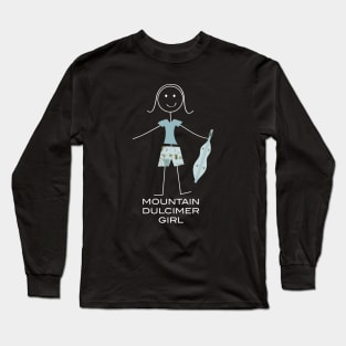 Funny Womens Mountain Dulcimer Long Sleeve T-Shirt